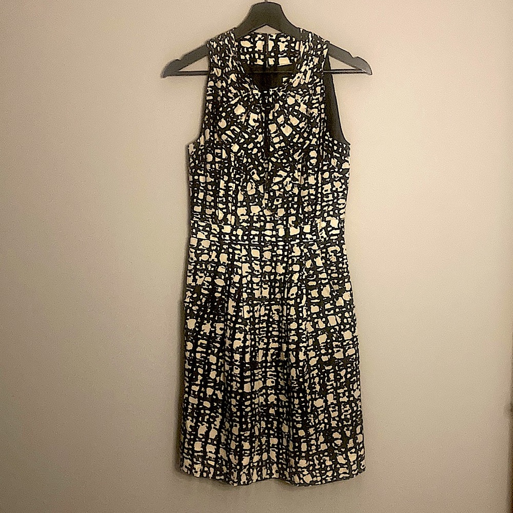 Kate Spade black and white silk dress